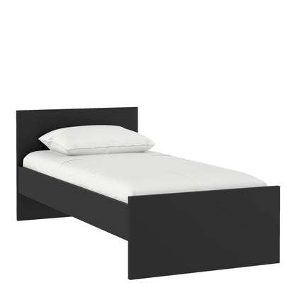 Naia Single Bed 3ft (90 x 190) in Black Matt