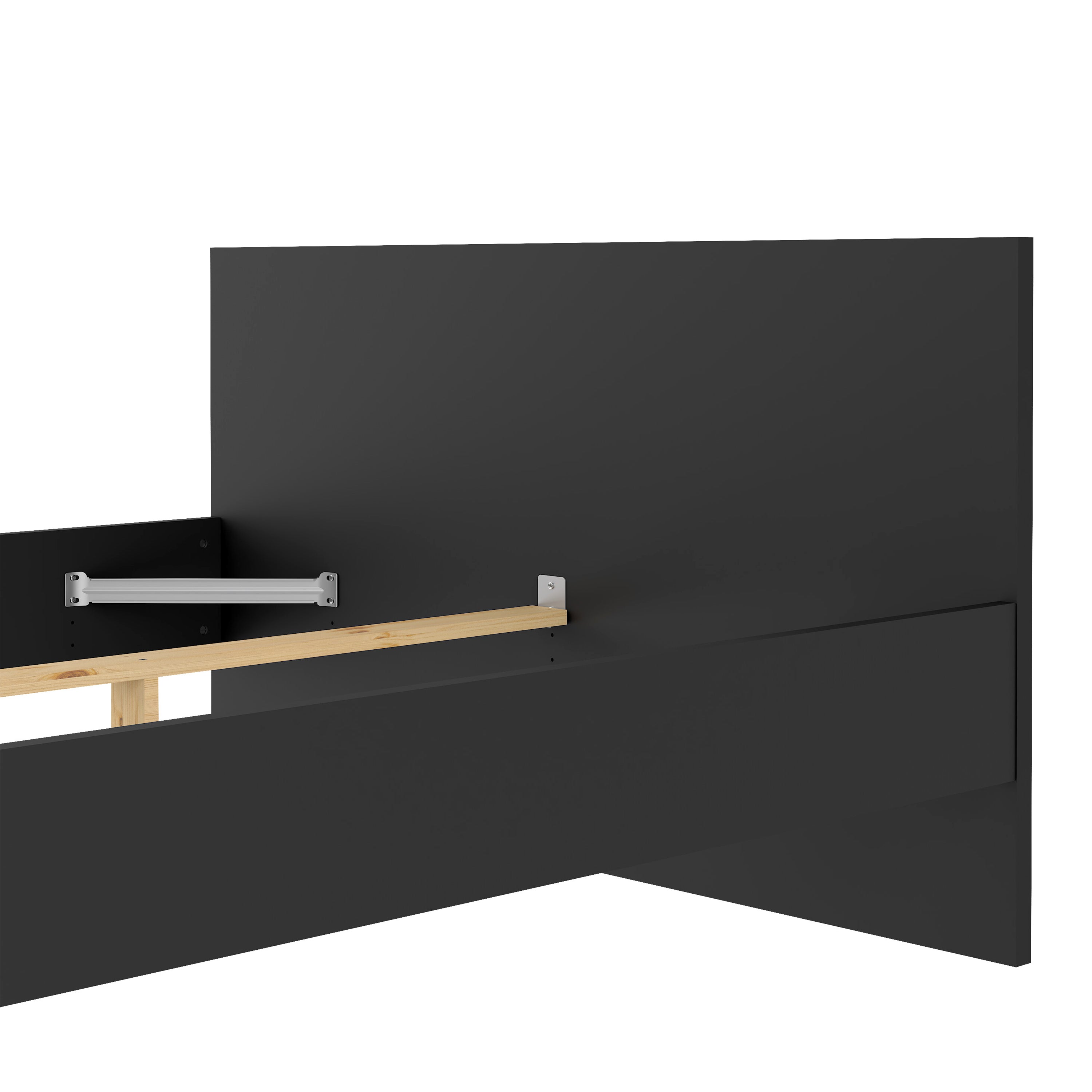 Naia Double Bed 4ft6 (140 x 190) in Black Matt