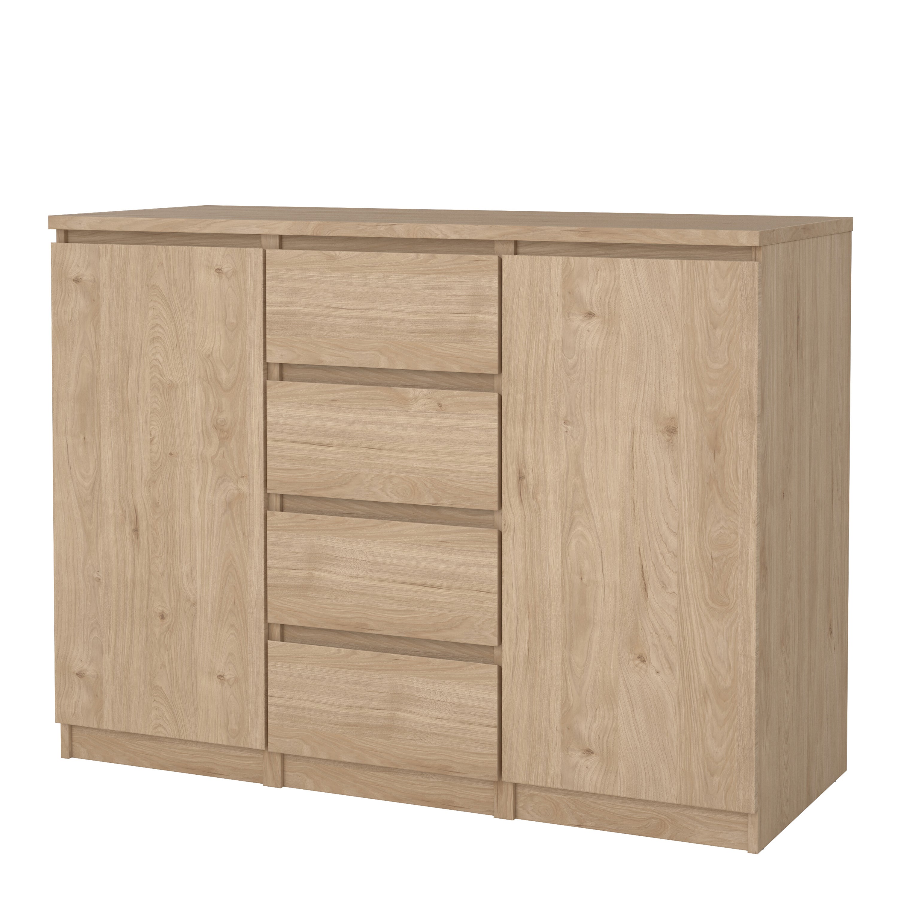 Naia Sideboard  4 Drawers 2 Doors in Jackson Hickory Oak
