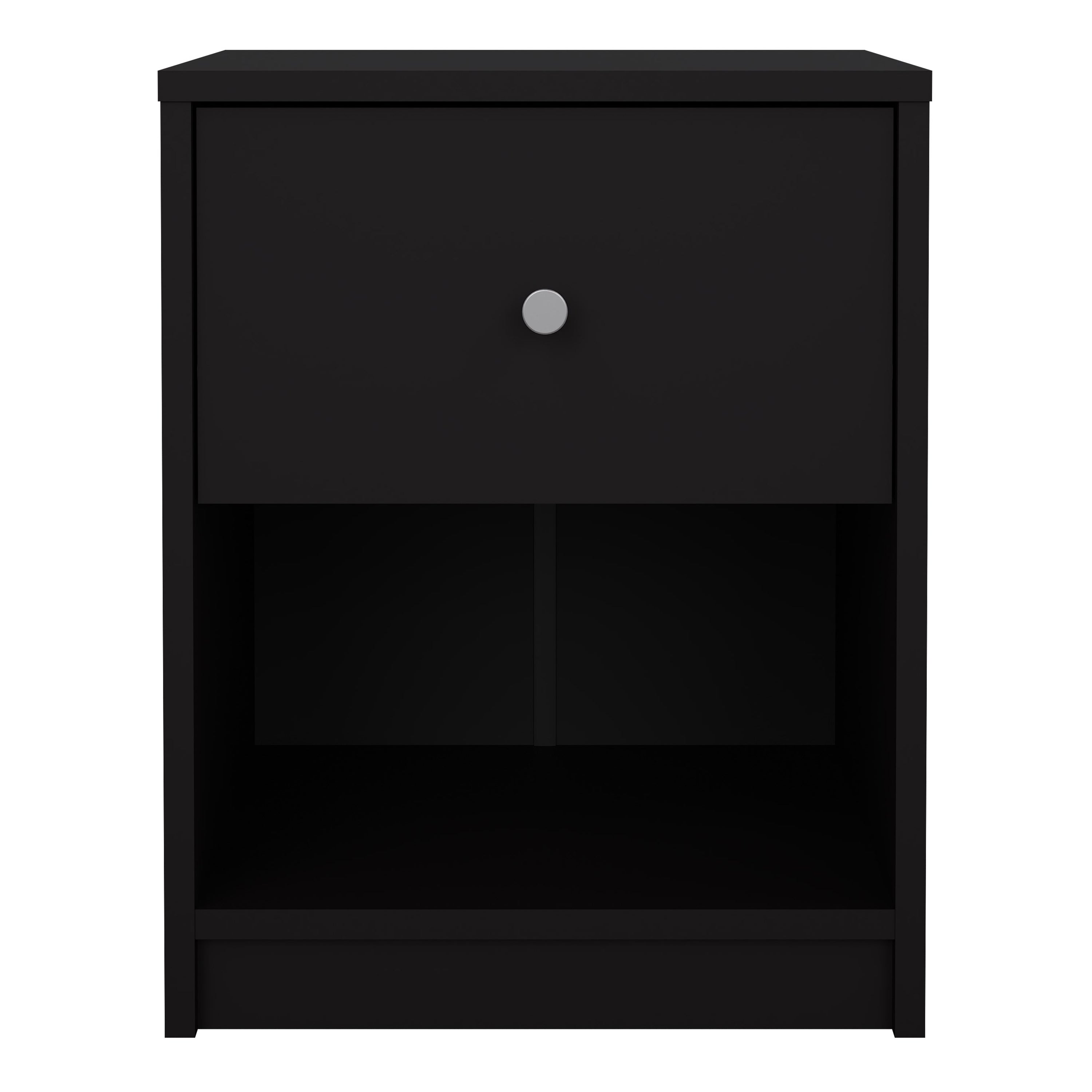 May Bedside 1 Drawer in Black