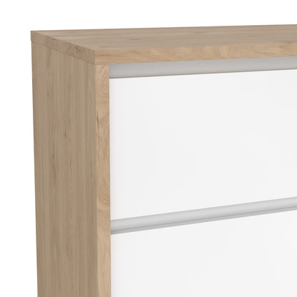 Next Sideboard with 1 door and 3 drawers Jackson Hickory White high gloss