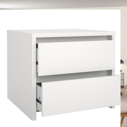 Next Nightstand 2 drawers White