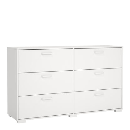Sofia Double dresser 6 drawers White