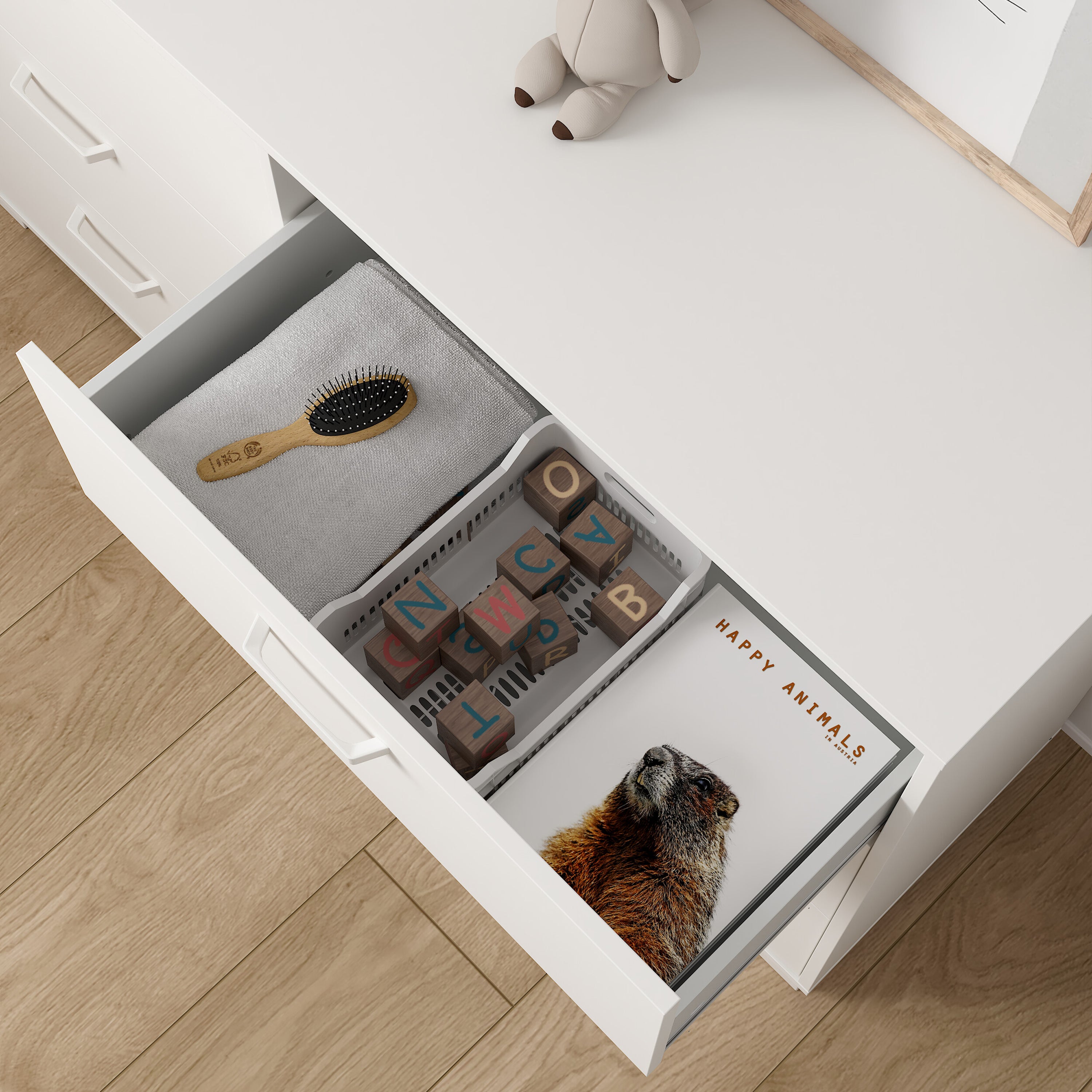 Sofia Double dresser 6 drawers White