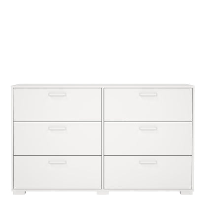 Sofia Double dresser 6 drawers White
