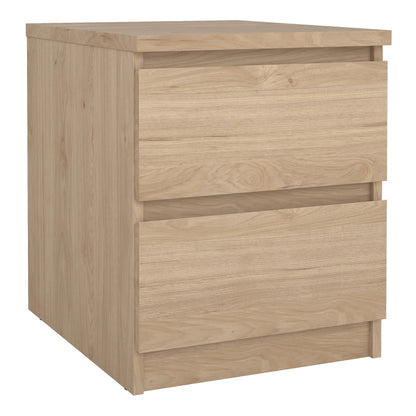 Naia Bedside 2 drawers in Jackson Hickory