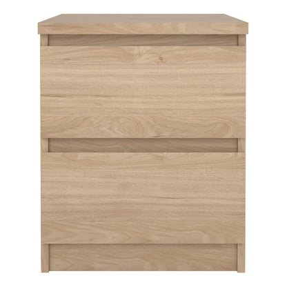 Naia Bedside 2 drawers in Jackson Hickory