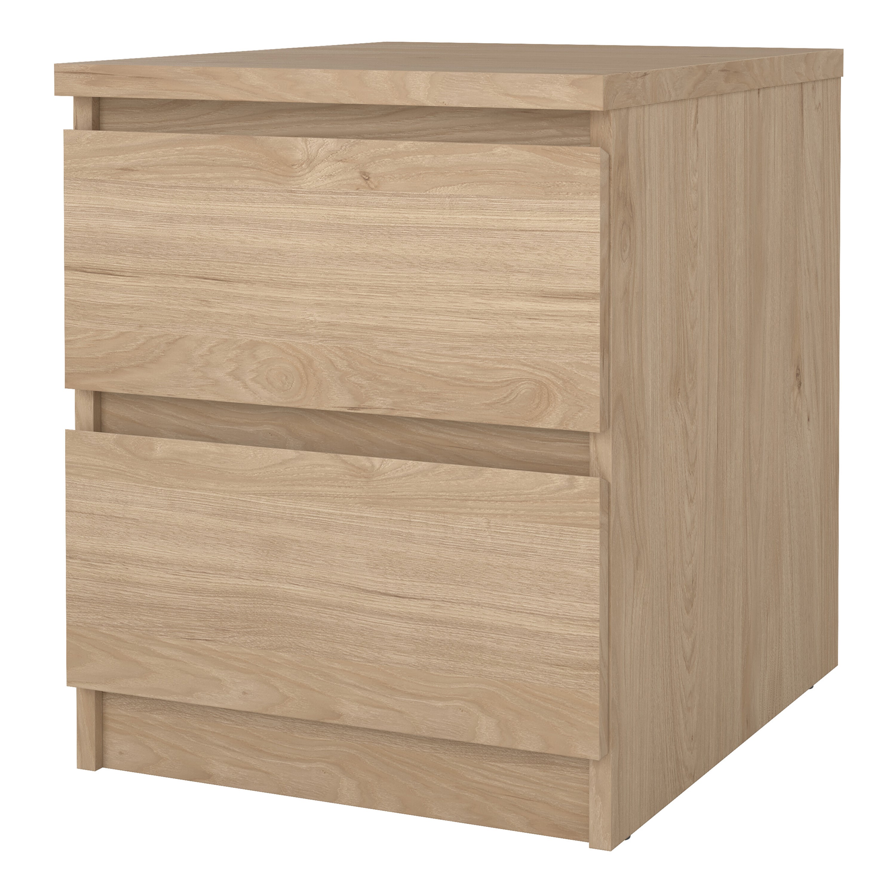 Naia Bedside 2 drawers in Jackson Hickory