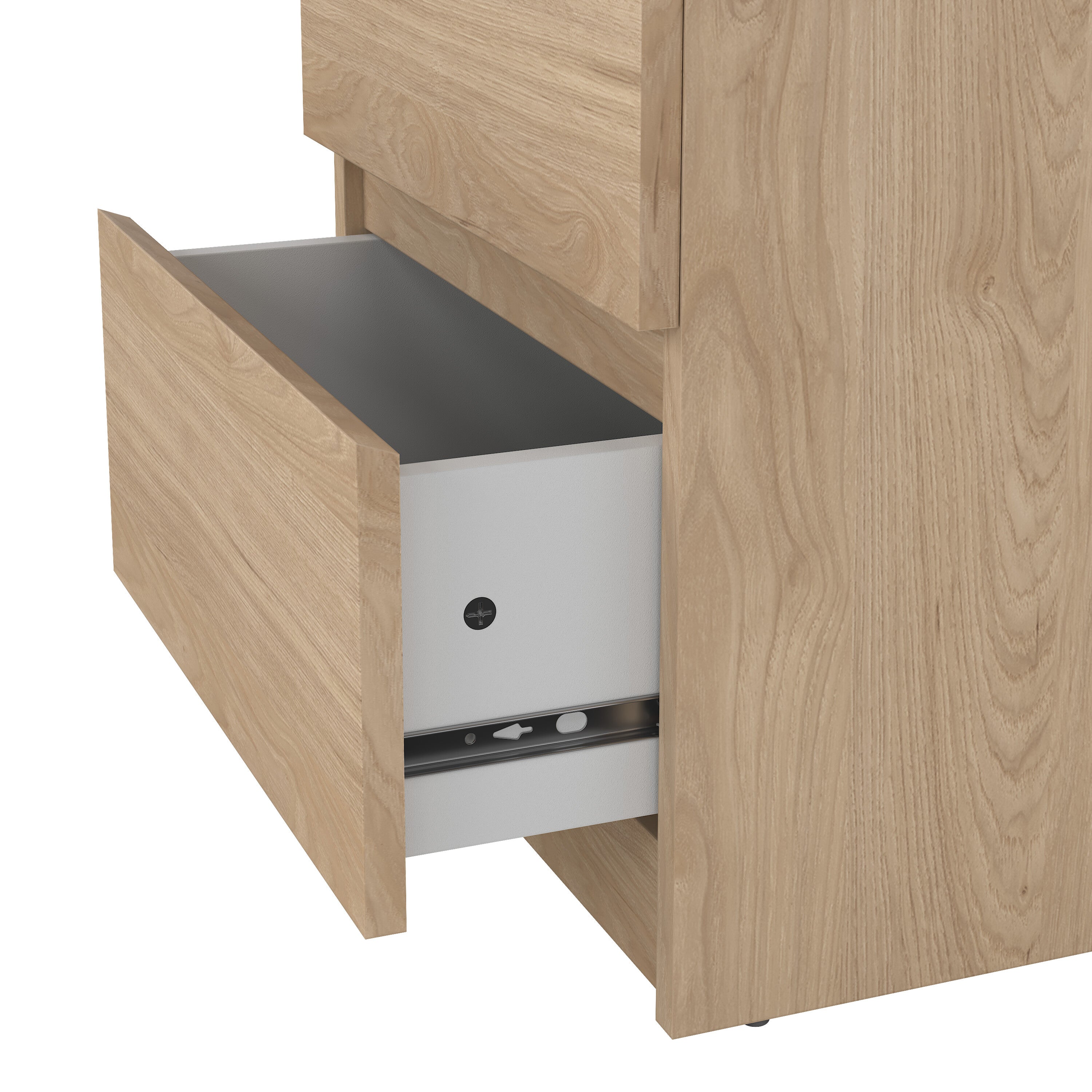 Naia Bedside 2 drawers in Jackson Hickory