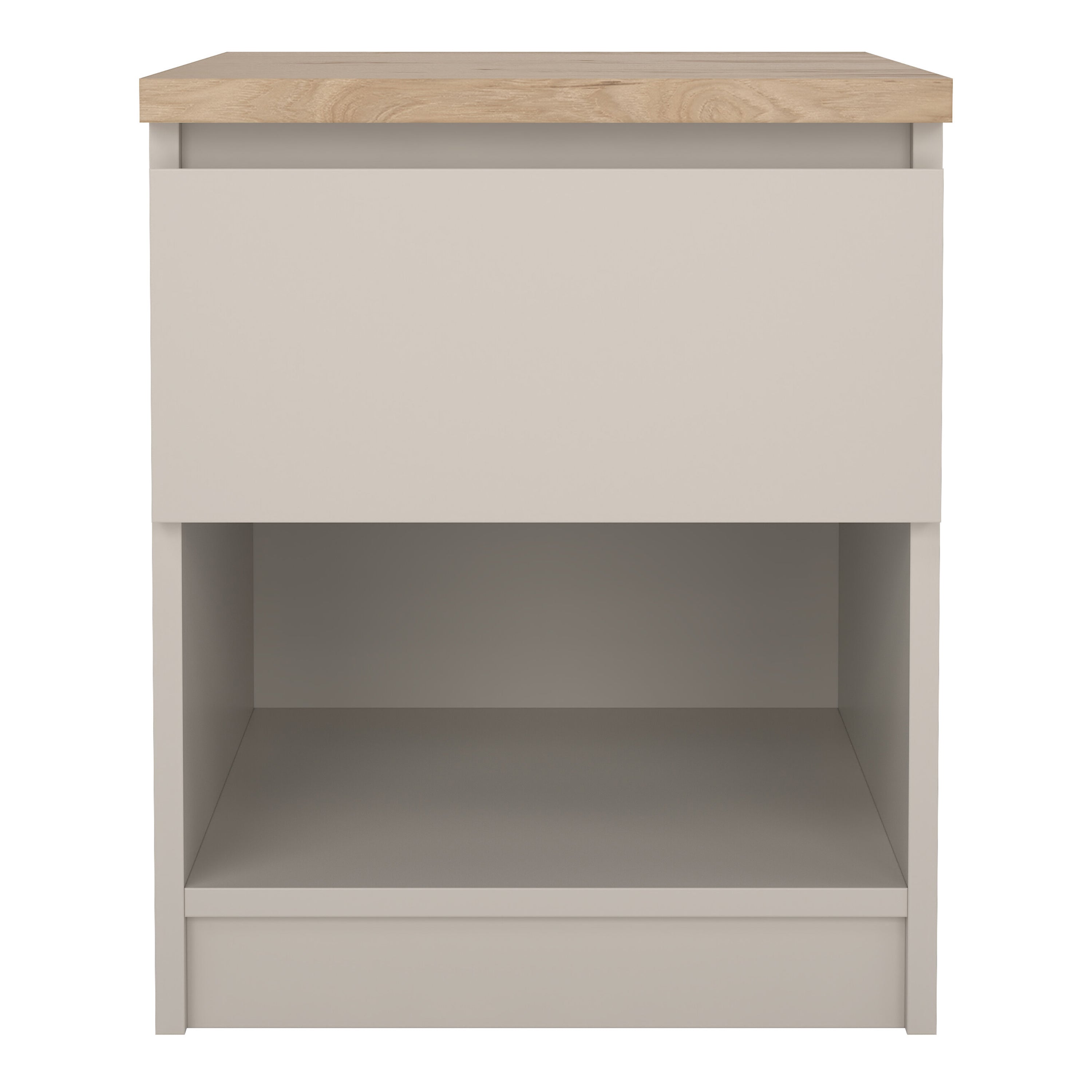 Naia Bedside 1 Drawer 1 Shelf in Cashmere Jackson Hickory
