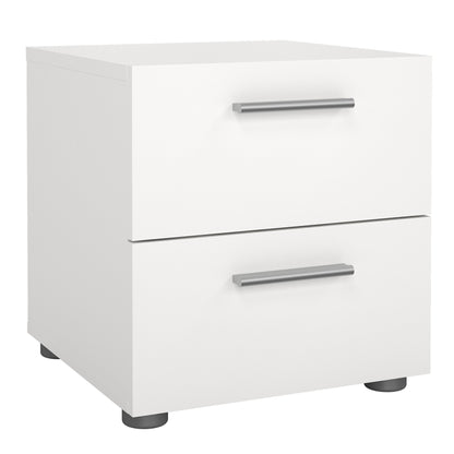 Pepe Bedside 2 Drawers in White