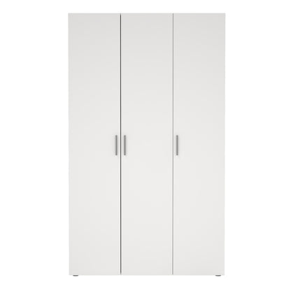 Pepe Wardrobe with 3 Doors in White