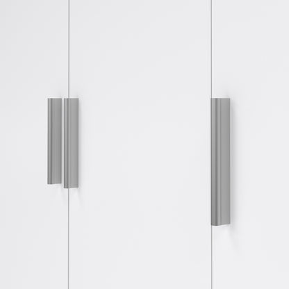 Pepe Wardrobe with 3 Doors in Oak with White High Gloss