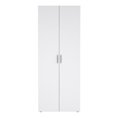 Pepe Wardrobe with 2 Doors in Oak with White High Gloss