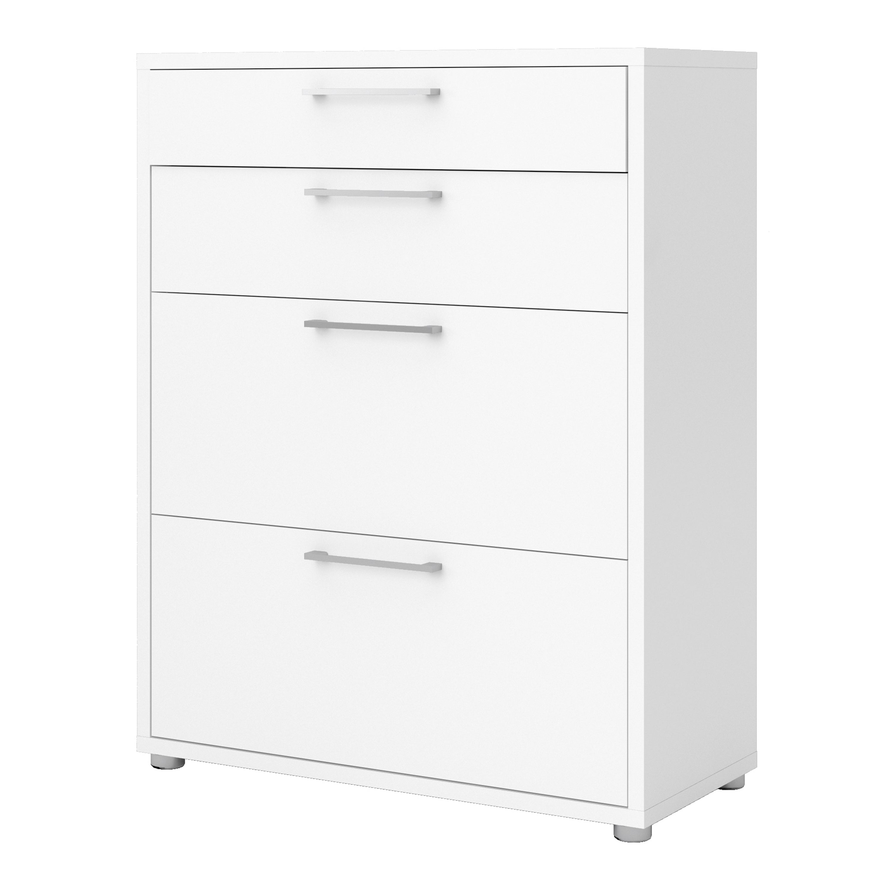 Prima Office Storage with 2 Drawers 2 File Drawers In White