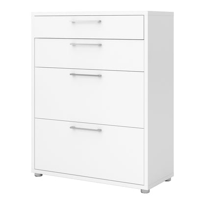 Prima Office Storage with 2 Drawers 2 File Drawers In White