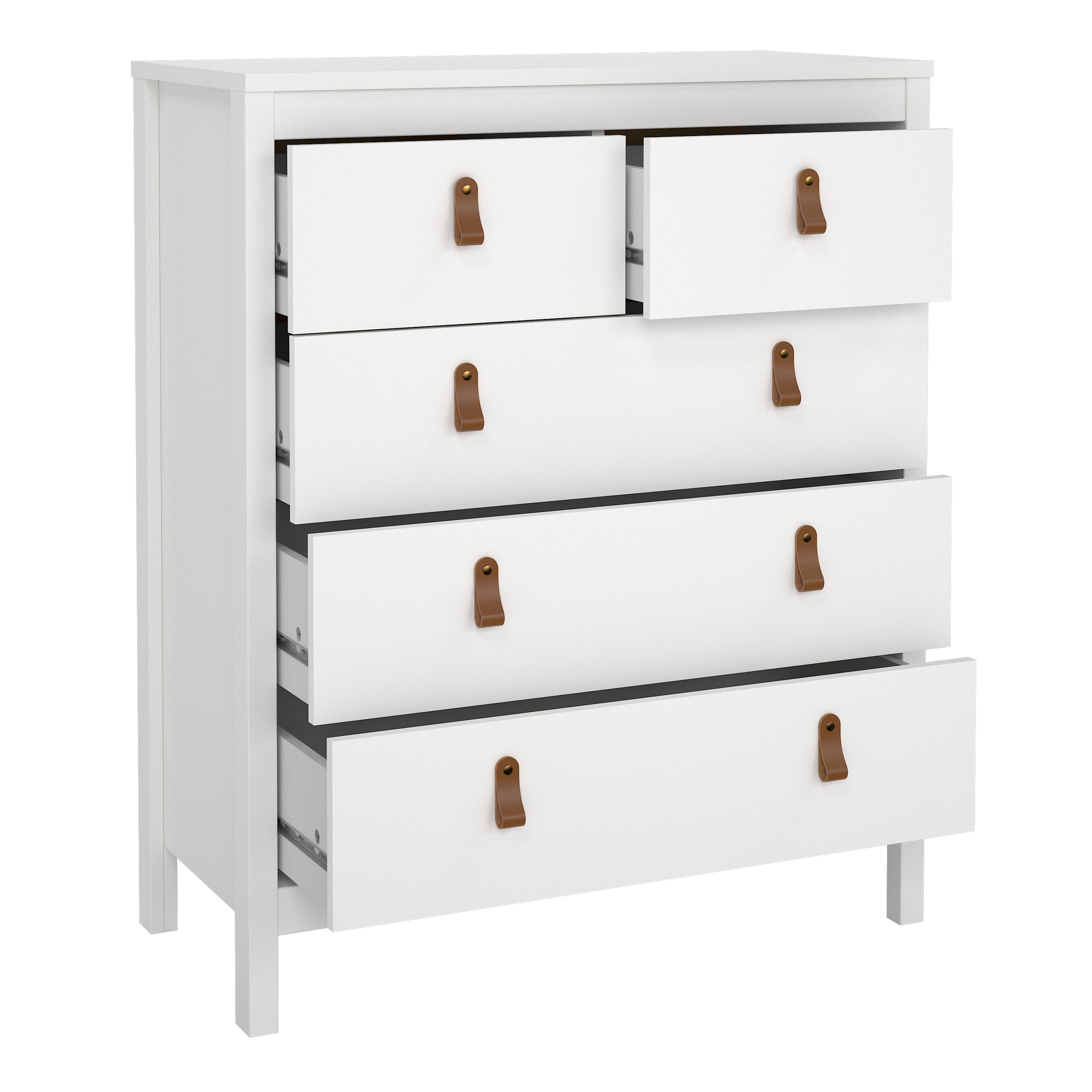 Barcelona Chest 3+2 Drawers in White