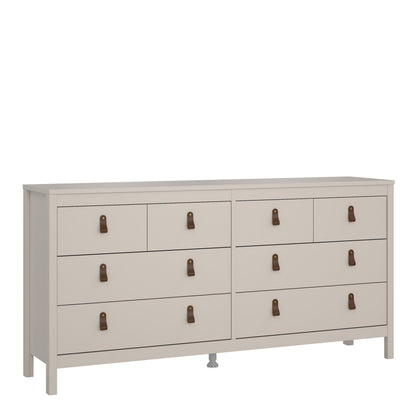 Barcelona Double Dresser 4+4 Drawers in Cashmere