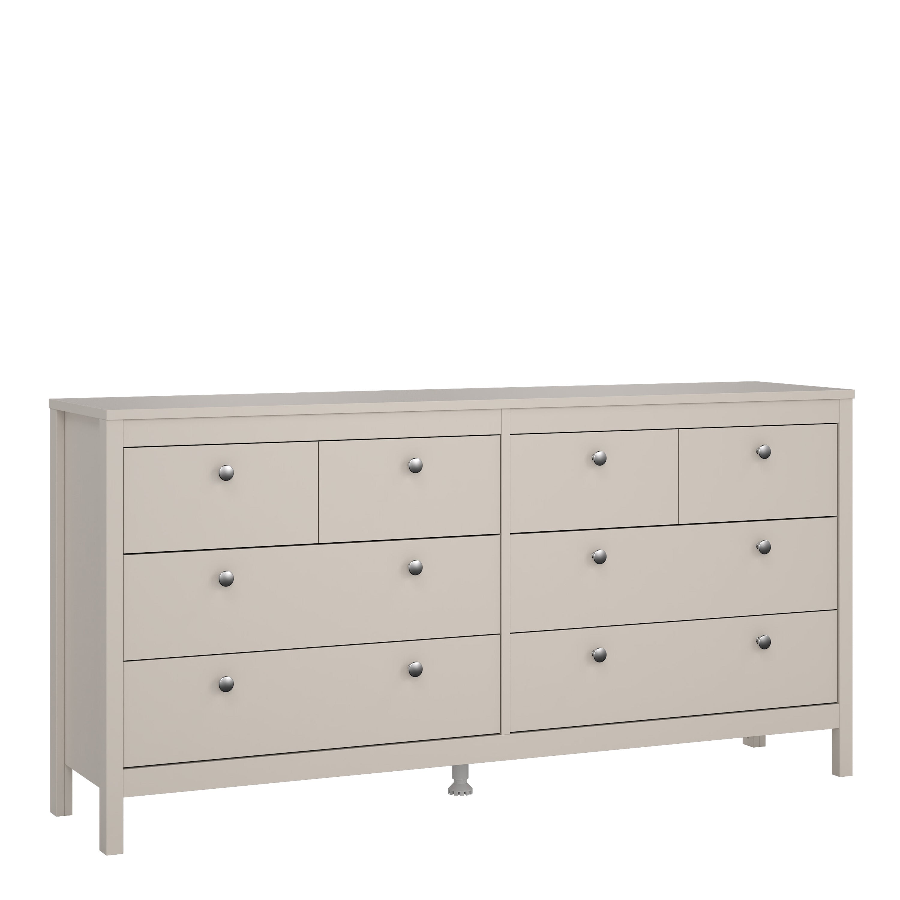 Barcelona Double Dresser 4+4 Drawers in Cashmere
