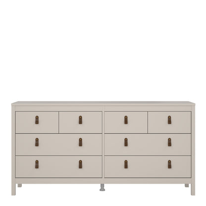 Barcelona Double Dresser 4+4 Drawers in Cashmere