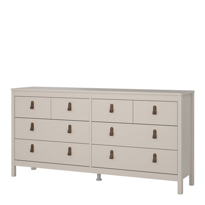 Barcelona Double Dresser 4+4 Drawers in Cashmere