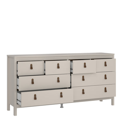 Barcelona Double Dresser 4+4 Drawers in Cashmere