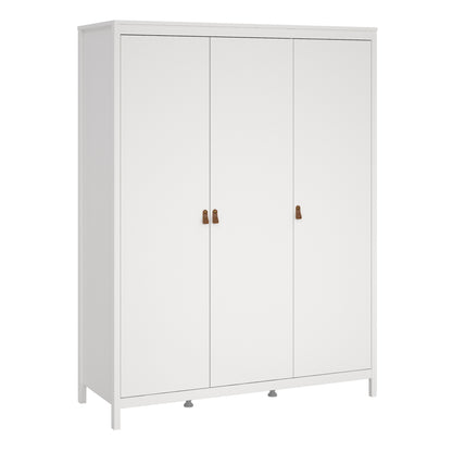 Barcelona Wardrobe with 3 Doors in White