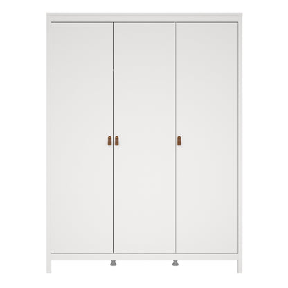 Barcelona Wardrobe with 3 Doors in White
