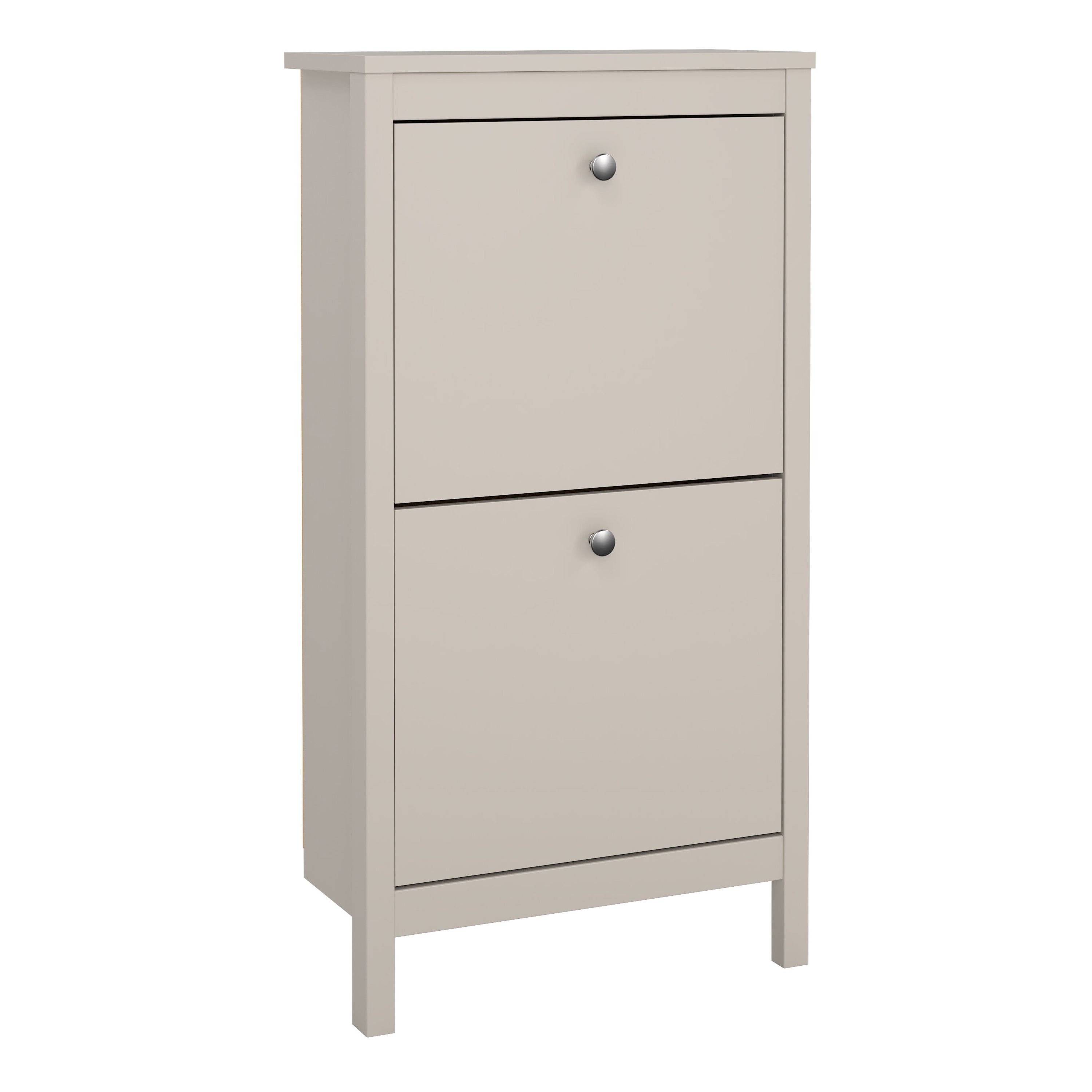 Barcelona Shoe Cabinet 2 Flip Down Doors in Cashmere