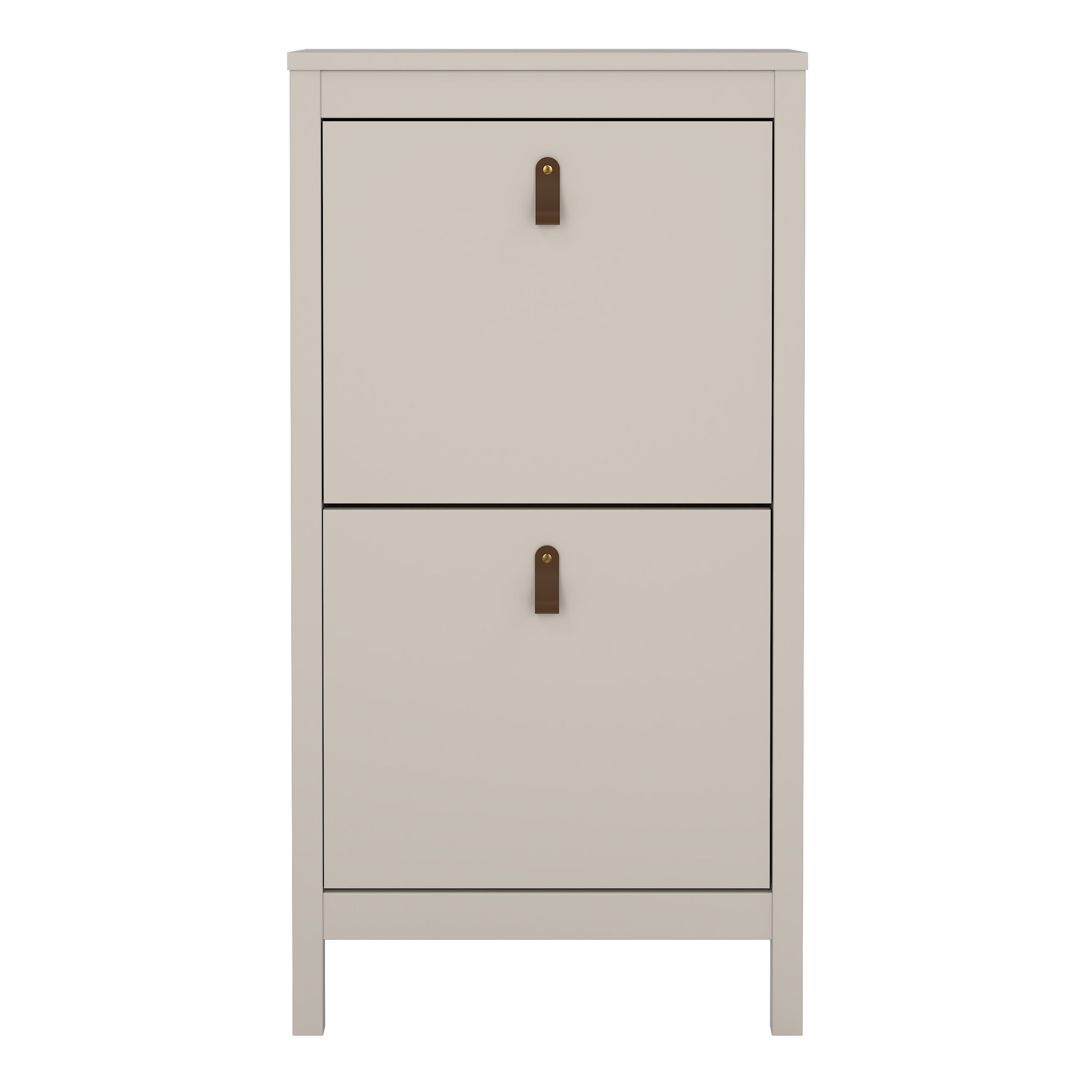 Barcelona Shoe Cabinet 2 Flip Down Doors in Cashmere