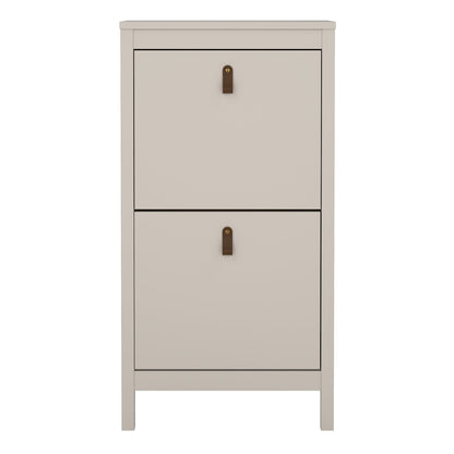 Barcelona Shoe Cabinet 2 Flip Down Doors in Cashmere