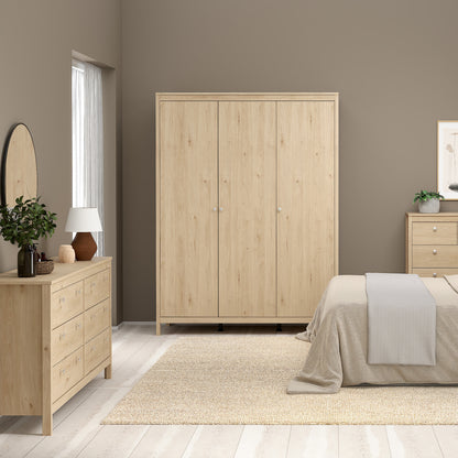 Madrid Double Dresser 4+4 Drawers in Jackson Hickory Oak