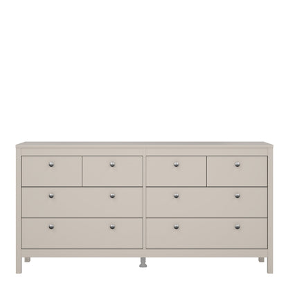 Madrid Double Dresser 4+4 Drawers in Cashmere