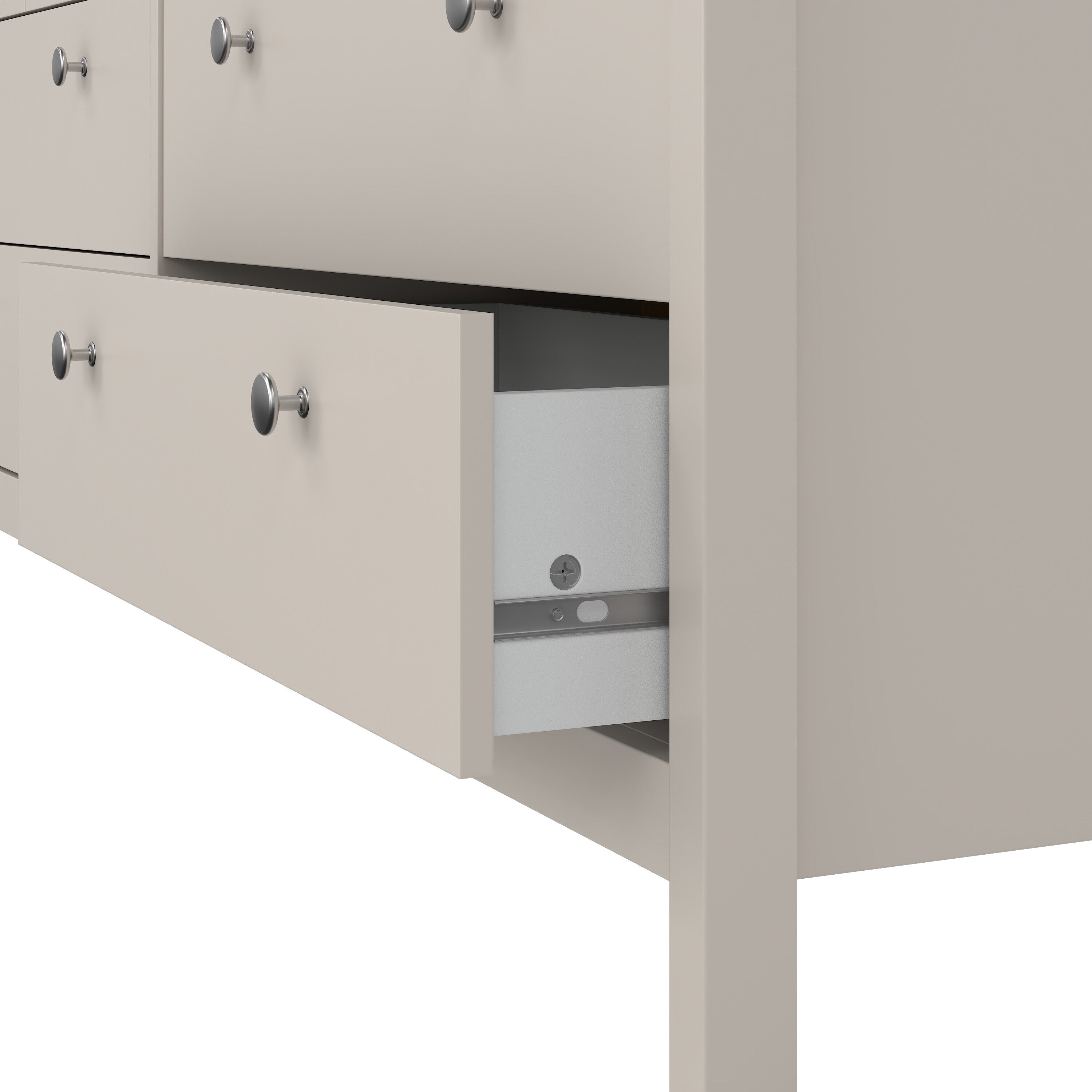 Madrid Double Dresser 4+4 Drawers in Cashmere