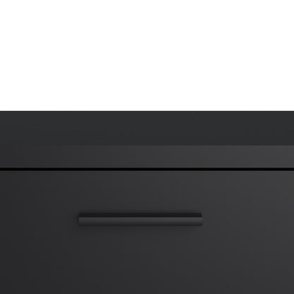 Media TV Unit with 2 Doors 1 Drawer 147cm Black