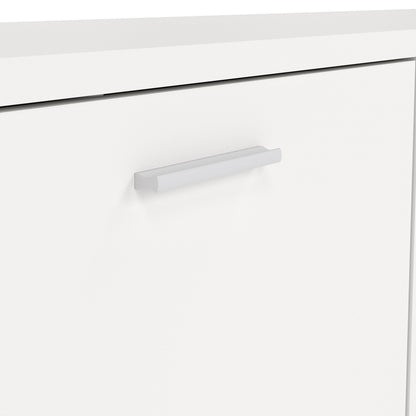 Media TV Unit with 2 Doors 1 Drawer in White