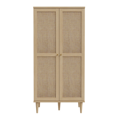 Calasetta 2 Door Display Cabinet in Rattan