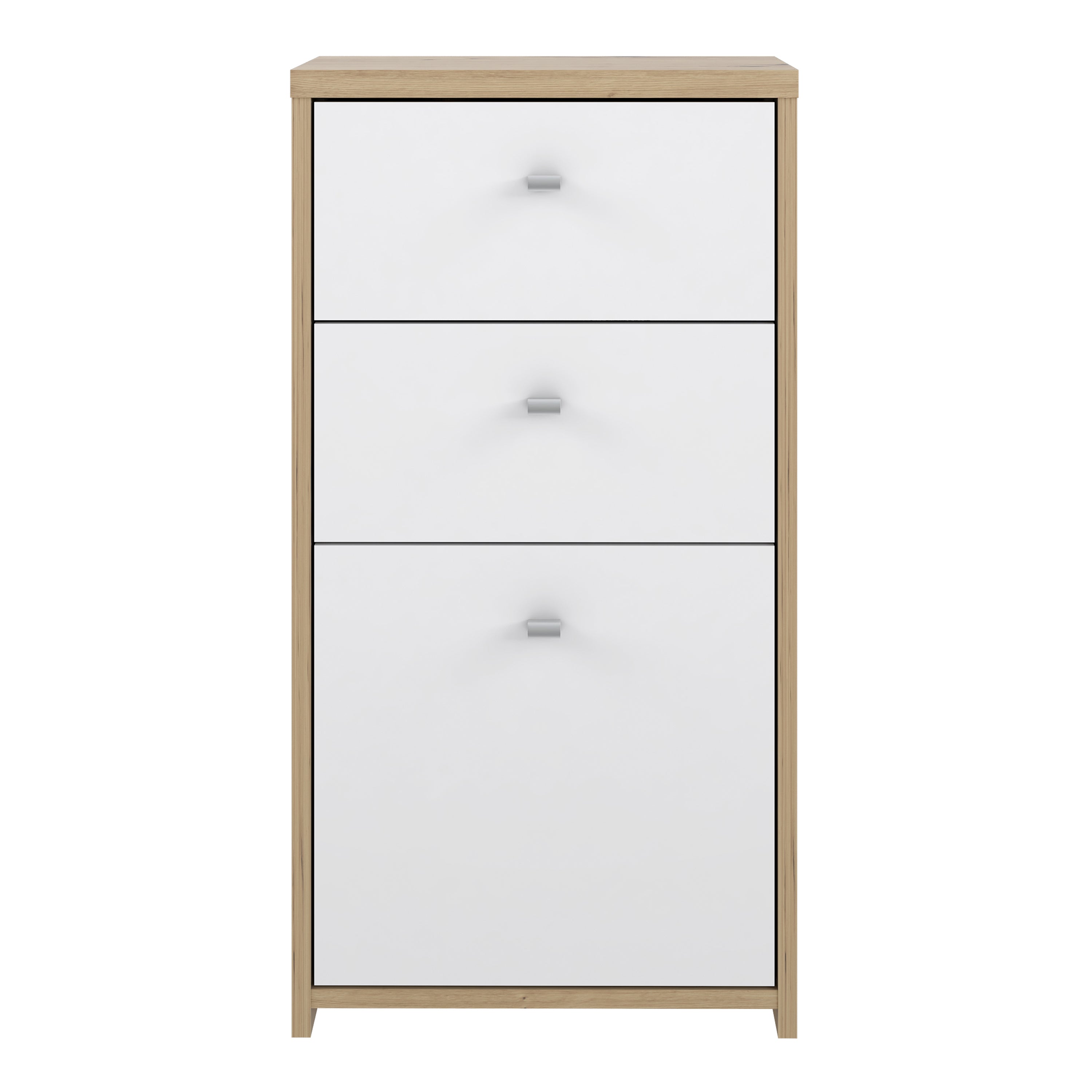 Best Chest Storage Cabinet 2 Drawers 1 Door in Artisan Oak/White