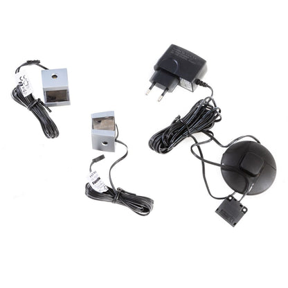 Bohol Display Cabinet inc. 2x LED Lights in Riviera Oak/White