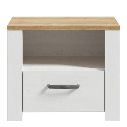 Bohol 1 Drawer Bedside I n Navy Oak