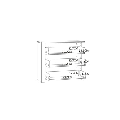 Bohol 3 Drawer Chest in Riviera Oak/White