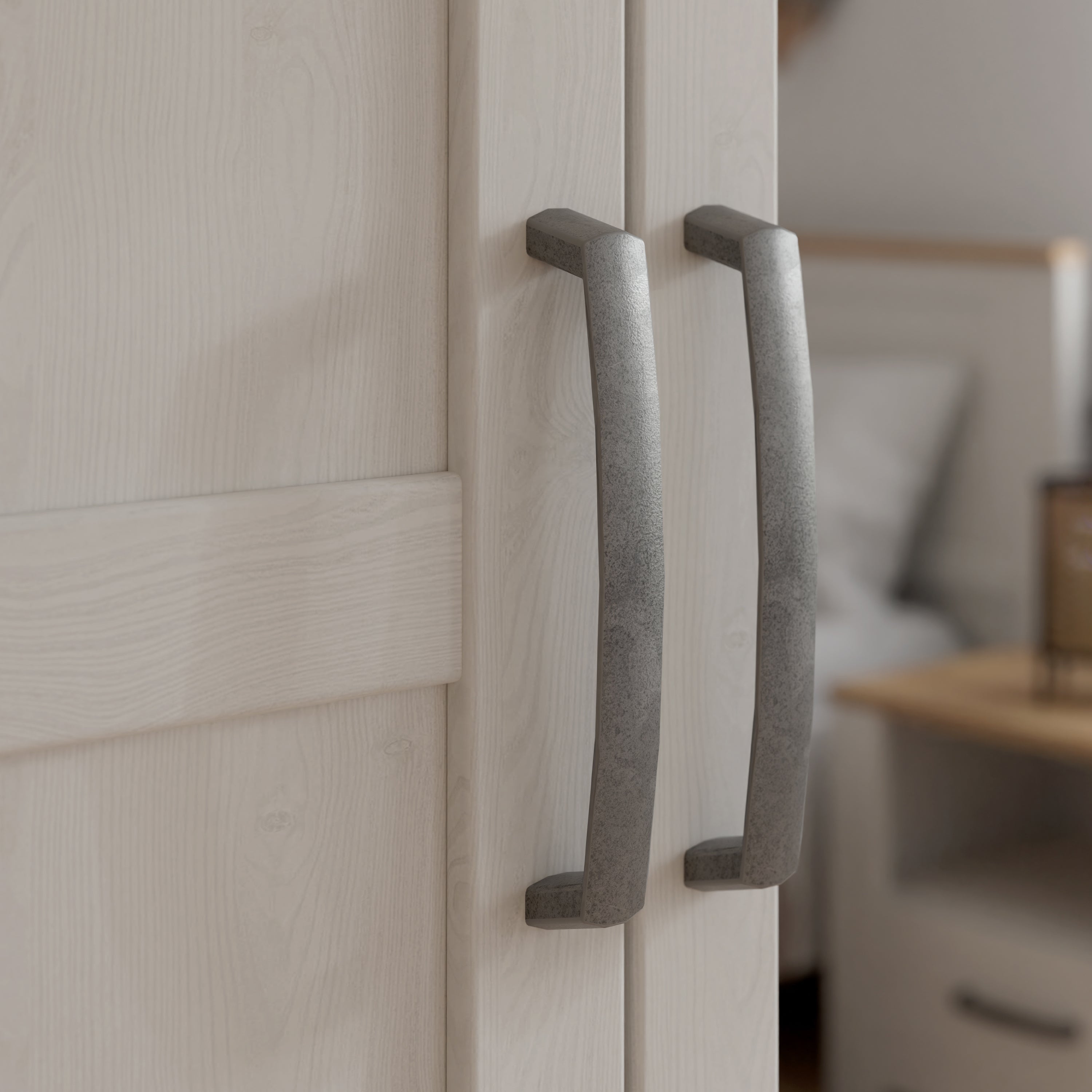 Bohol 2 Door 2 Mirrored Door Wardrobe in Riviera Oak/White