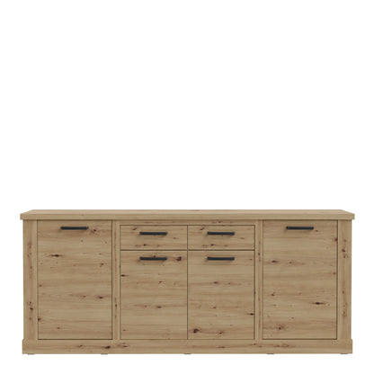 Corona 4 Door 2 Drawer Sideboard in Artisan Oak