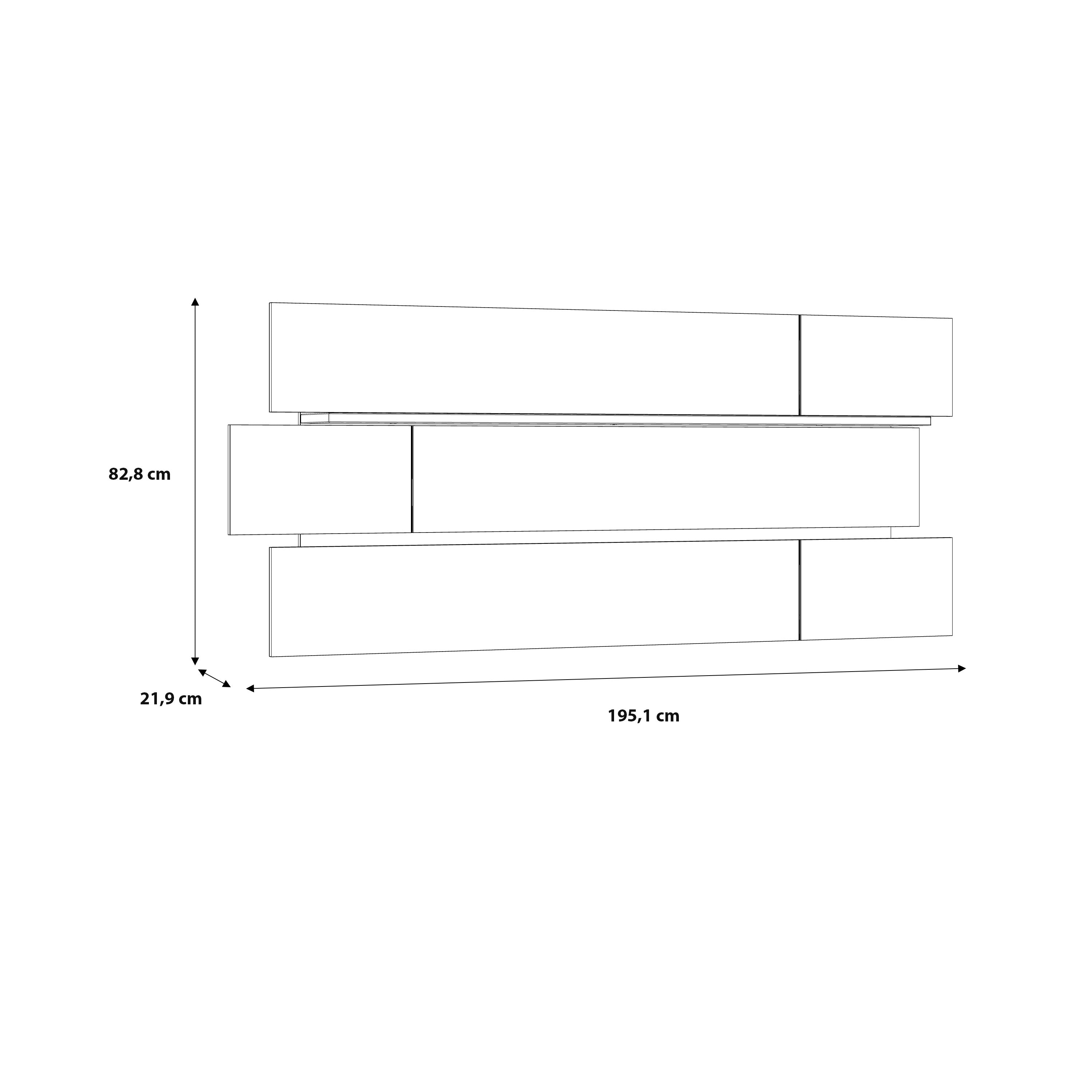 Klara Wall Shelf inc LED Lighting