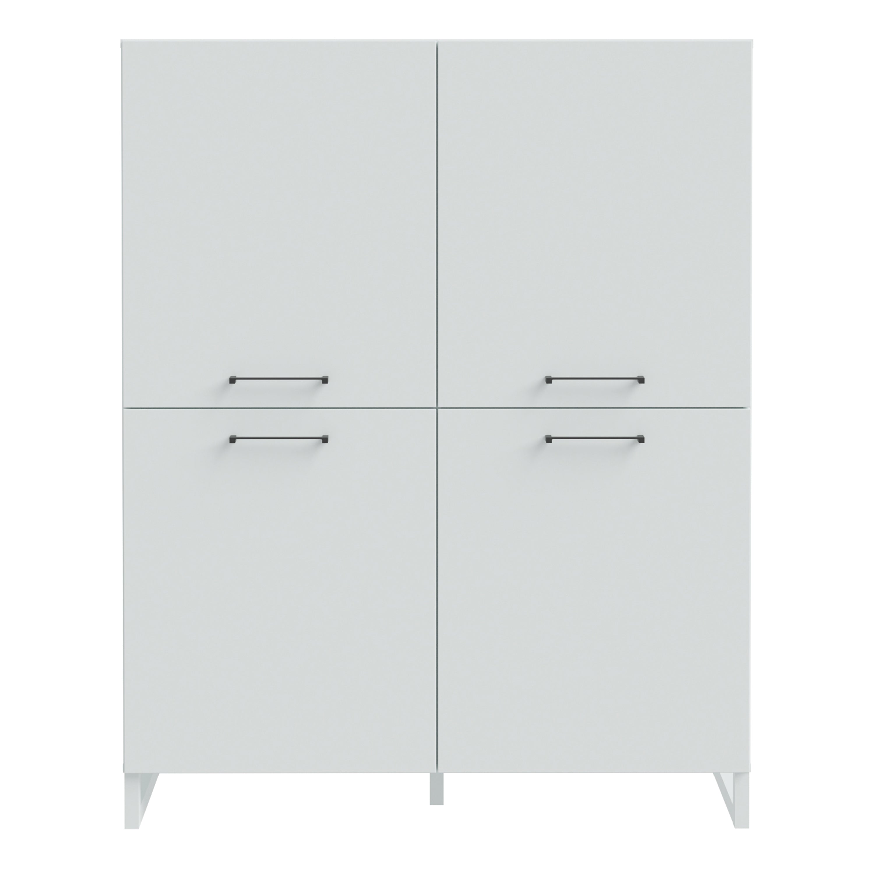 Sali 4 Door Highboard in Light Grey