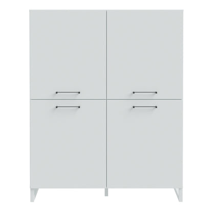 Sali 4 Door Highboard in Light Grey