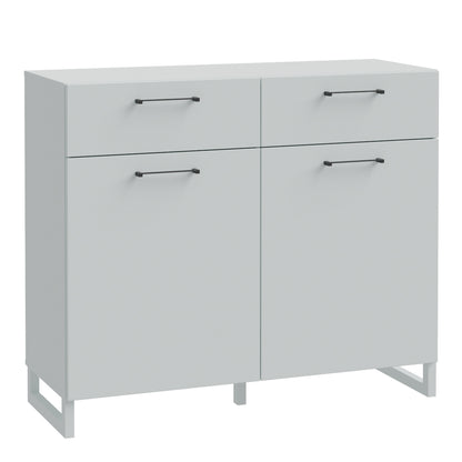 Sali 2 Door 2 Drawer Chest in Light Grey