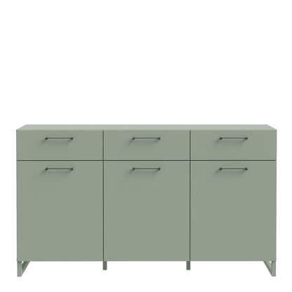 Sali 3 Door 3 Drawer Chest in Sage Green