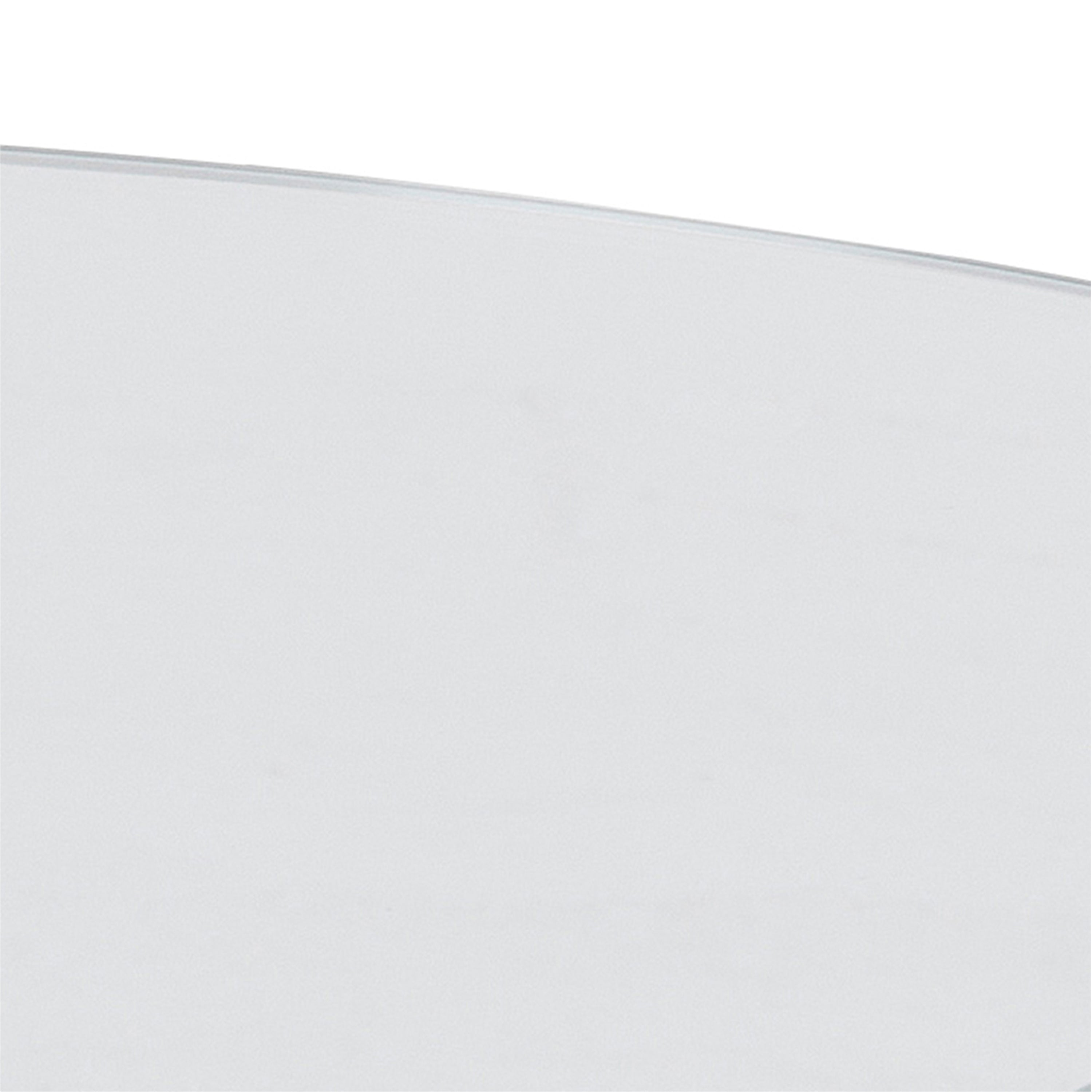 Heaven Round Coffee Table with Glass Top and Chrome Legs