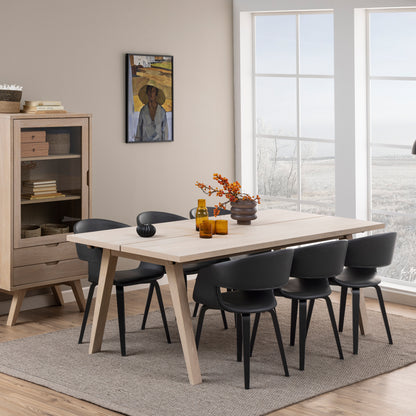 A-Line Extendable Dining Table in White Oak 200/286 x 74.6 x 95cm